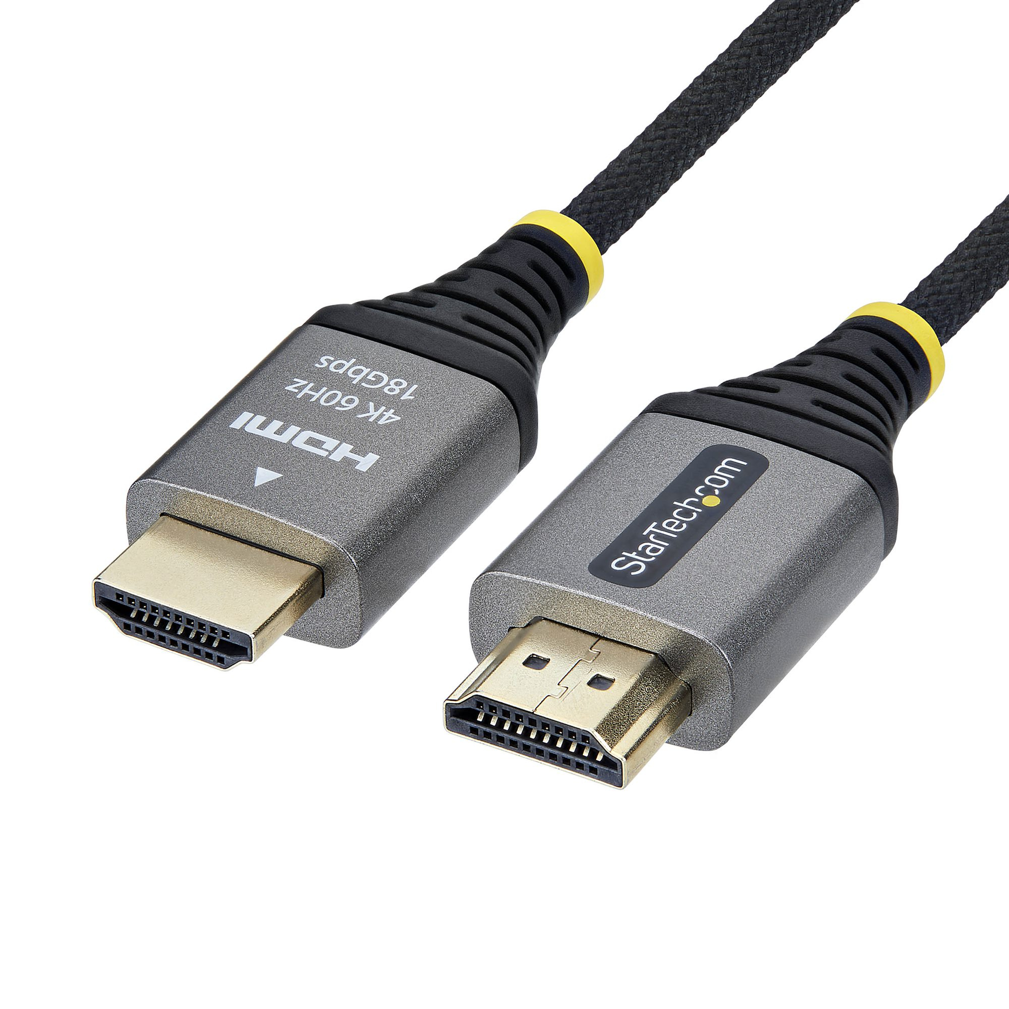 StarTech.com 3m Premium Gecertificeerde High Speed HDMI Kabel, Ultra Flexibele Gevlochten High Flex HDMI Kabel, 4K 60Hz / 1440p 144Hz met HDR10 / ARC, 18Gbps