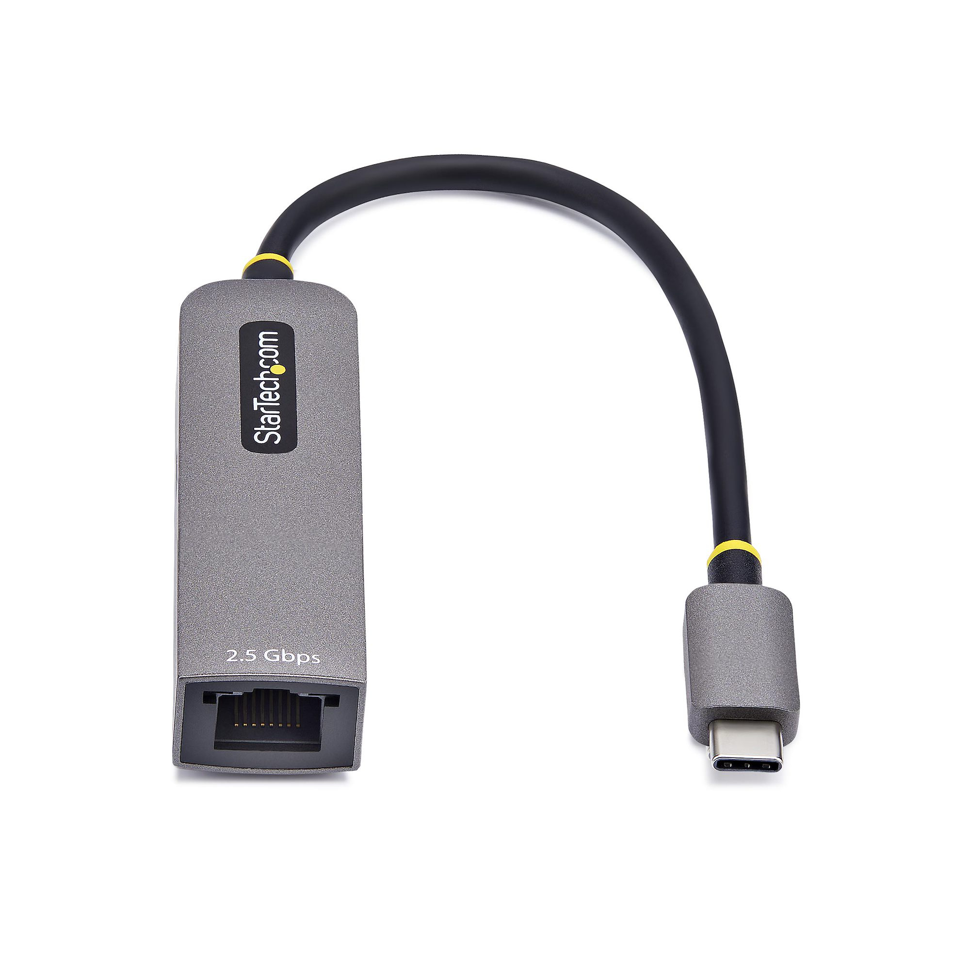 StarTech.com 2.5GbE USB-C naar Ethernet Adapter, 100W PD Pass-Through, NBASE-T NIC, USB 3.0 Type-C 2.5/1G Multi Speed Netwerk, Thunderbolt Compatibel, Windows & Mac - Afbeelding 4