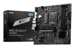 MSI PRO B760M-P DDR4 moederbord Intel B760 LGA 1700 micro ATX