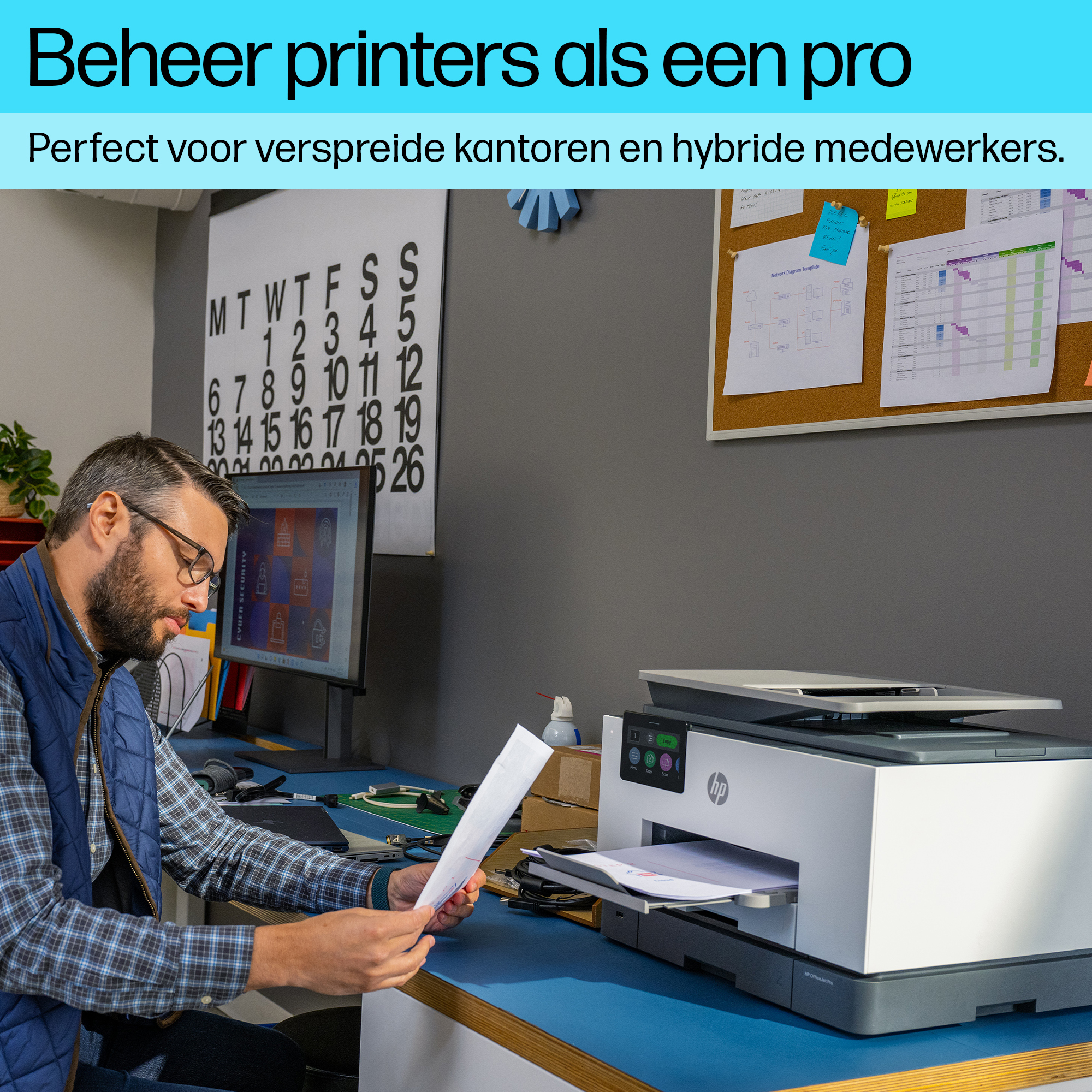 HP OfficeJet Pro 9130b Draadloos All-in-One Kleur Printer, Dubbelzijdig printen; Kopieerapparaat, Scanner - Afbeelding 6