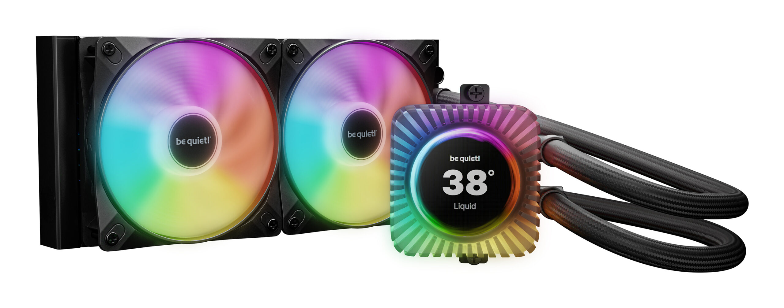 be quiet! LIGHT LOOP IO LCD | 240mm Processor Alles-in-één vloeistofkoeler 12 cm Zwart 1 stuk(s)