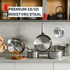 Tefal Extreme koekenpannenset zonder coating 24/28 cm - inductie - Afbeelding 5