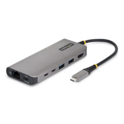 StarTech.com USB-C naar HDMI Multiport Adapter met 140W PD Charging, 4K 60Hz, 5-Poort USB 5Gbps Hub, GbE, Type-C Mini Dock voor MacBook / Dell / ThinkPad / HP