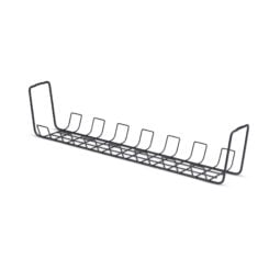 StarTech.com Kabelmanagement Tray voor Onder Bureau, 61,5cm Lang, Metalen Kabelgoot, Schroefmontage, Metaal, Zwart, TAA - Afbeelding 2