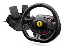 Thrustmaster T98-P Ferrari 296 GTB Zwart USB Stuurwiel + pedalen Analoog/digitaal PC, PlayStation 4, PlayStation 5