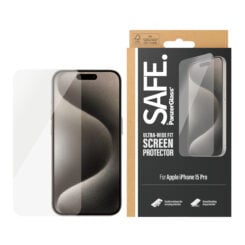 PanzerGlass SAFE. by ® Screen Protector iPhone 15 Pro | Ultra-Wide Fit Doorzichtige schermbeschermer Apple 1 stuk(s) - Afbeelding 3