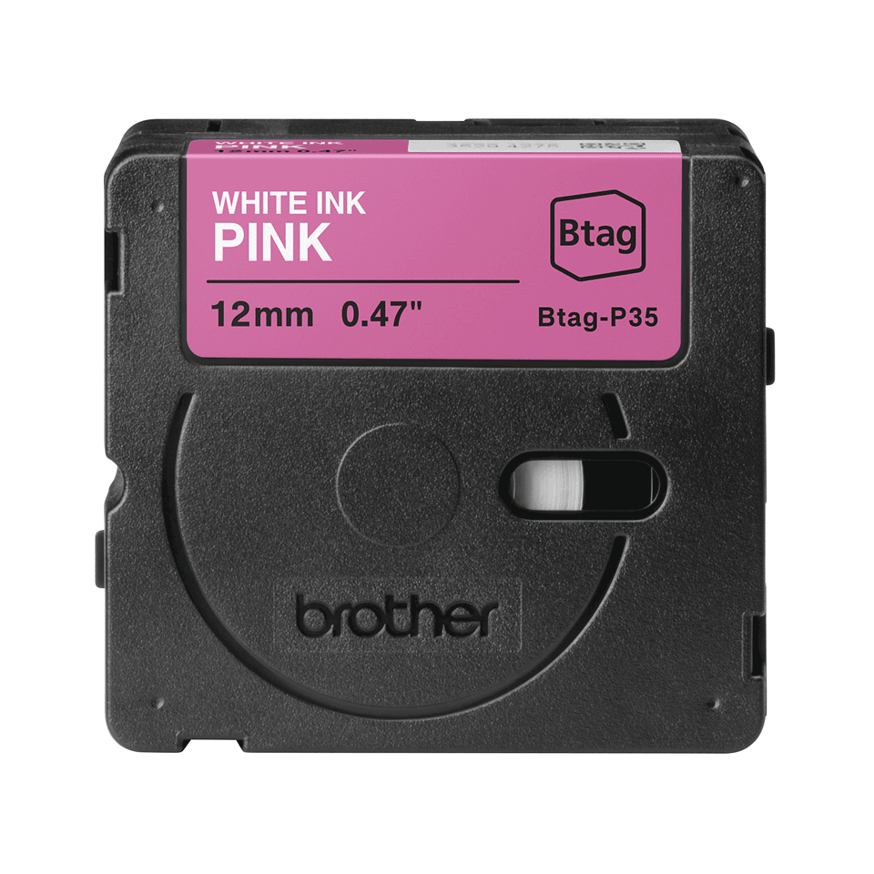 Brother BTAG-P35 labelprinter-tape Wit op roze - Afbeelding 6