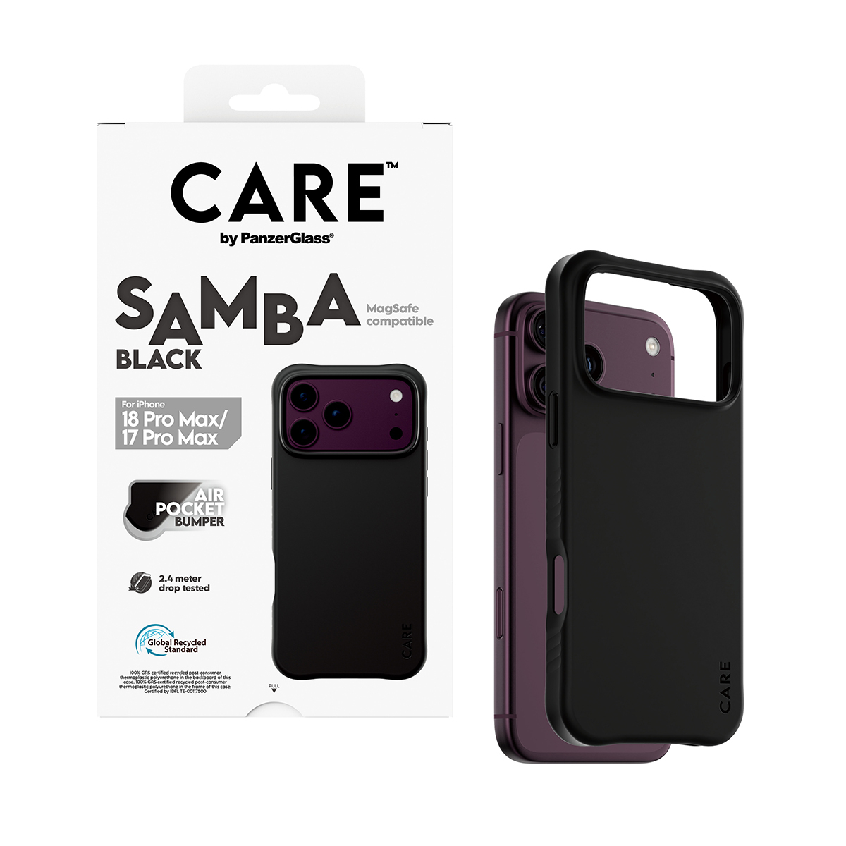 PanzerGlass CARE™ by ® Samba Case Black w. MagSafe iPhone 2026 Pro Max | 17 Pro Max mobiele telefoon behuizingen Hoes Transparant - Afbeelding 6
