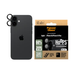 PanzerGlass ® Hoops® Camera Lens Protector Black iPhone 16 | 16 Plus Doorzichtige schermbeschermer Apple 1 stuk(s) - Afbeelding 3