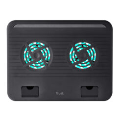Trust Cyclone Laptop Cooling Stand - Laptopkoeler – 2 ventilatoren – Verstelbare hoek – Zwart - Afbeelding 6