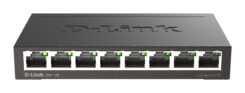D-Link DGS-108 Unmanaged L2 Gigabit Ethernet (10/100/1000) Zwart