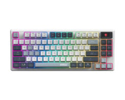 MSI FORGE GK600 TKL WIRELESS SKY toetsenbord Gamen USB + Bluetooth QWERTY Brits Engels Blauw, Wit
