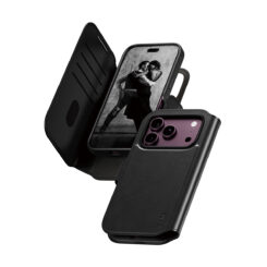 PanzerGlass CARE™ by ® Tango 2-in-1 Wallet Case Black w. MagSafe iPhone 2026 Pro | 17 Pro mobiele telefoon behuizingen Hoes Transparant