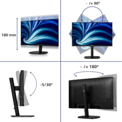 Philips 3000 series 32B2N3500/00 computer monitor 80 cm (31.5") 2560 x 1440 Pixels Quad HD LCD Zwart - Afbeelding 6