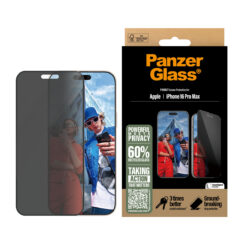 PanzerGlass ® 2-Way Privacy Screen Protector iPhone 16 Pro Max | Ultra-Wide Fit w. EasyAligner Doorzichtige schermbeschermer Apple 1 stuk(s) - Afbeelding 3
