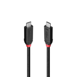 Lindy 37002 USB-kabel USB4 Gen 3x2 2 m USB C 40 Gbit/s 240 W Zwart