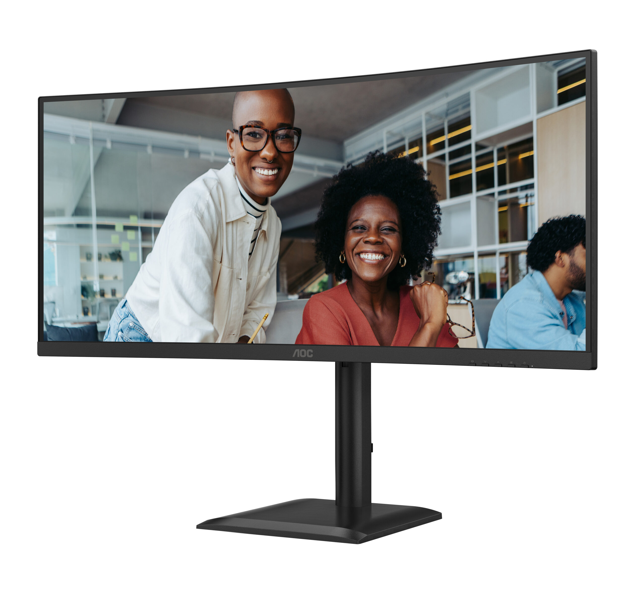 AOC CU34E4C computer monitor 86,4 cm (34") 3440 x 1440 Pixels UltraWide Quad HD LED Zwart - Afbeelding 4