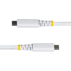 StarTech.com 50cm USB4 Kabel, 40Gbps, USB-IF Gecertificeerde USB-C Kabel, 240W PD, 8K 60Hz/4K 240Hz DP2.1 DP40, TPE Mantel, Thunderbolt 4 Compatibel, Wit - Afbeelding 4