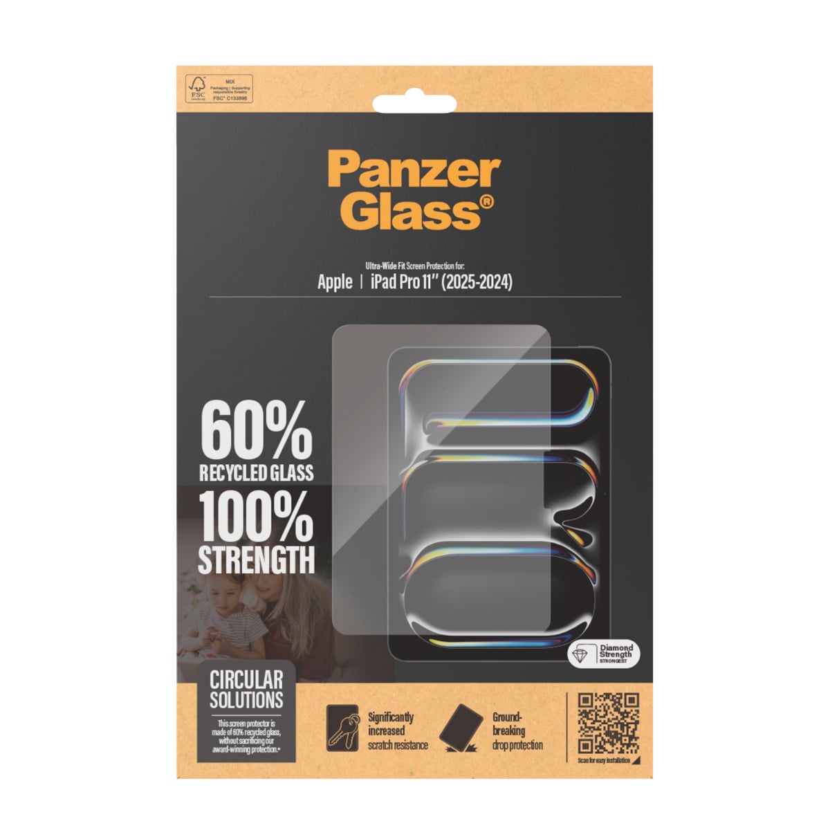 PanzerGlass ® Screen Protector iPad Pro 11'' (2024-2025) | Ultra-Wide Fit Doorzichtige schermbeschermer Apple 1 stuk(s) - Afbeelding 4