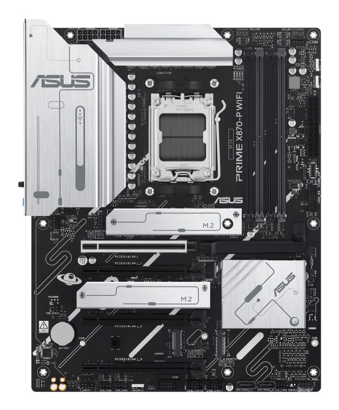 ASUS Prime X870-P WIFI AMD X870 Socket AM5 ATX - Afbeelding 3