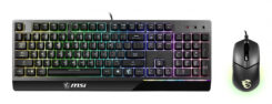 MSI VIGOR GK30 toetsenbord Inclusief muis Gamen USB QWERTY Amerikaans Engels Zwart