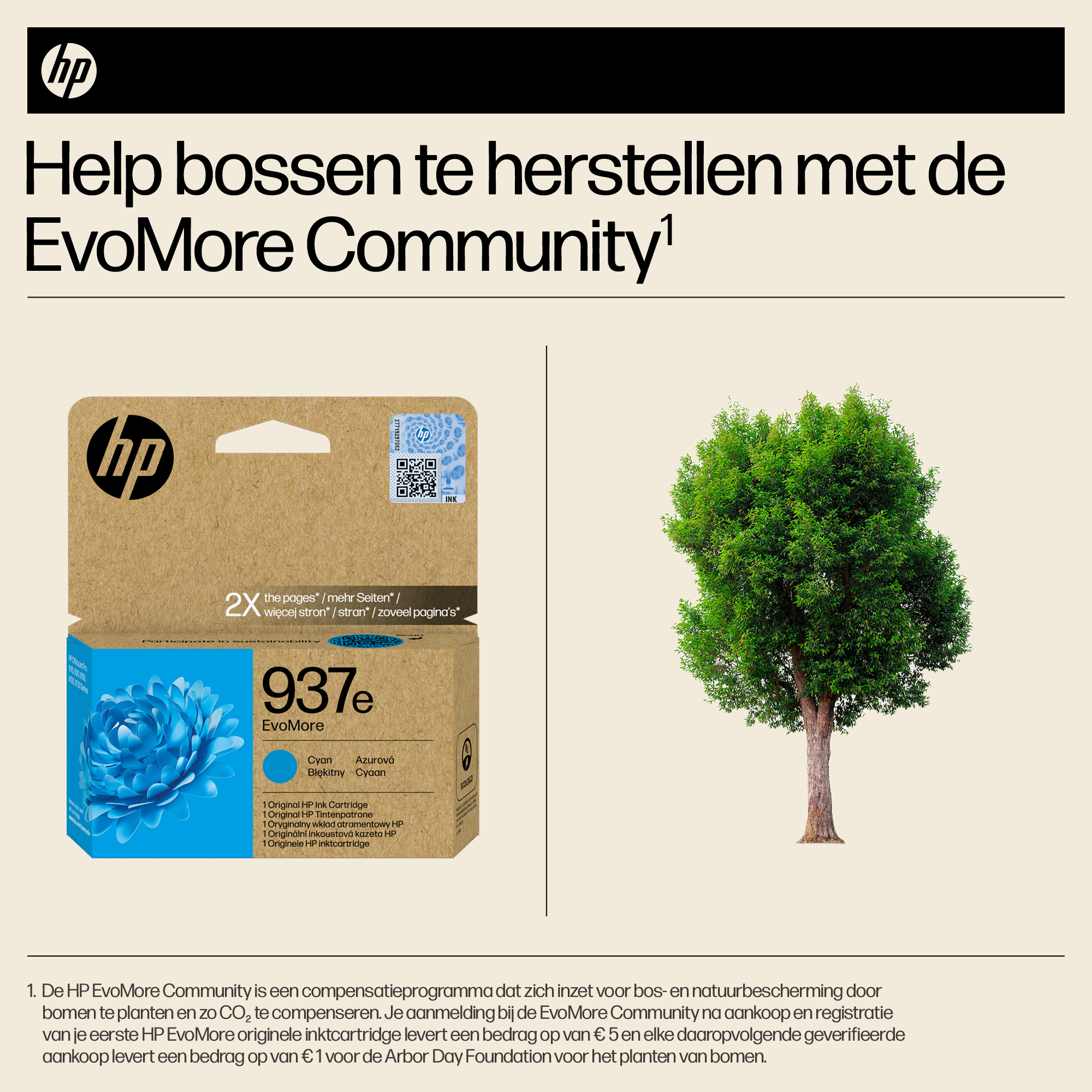 HP 937e EvoMore originele cyaan inktcartridge - Afbeelding 5