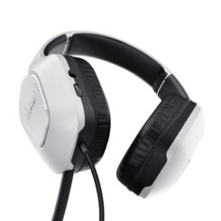 Trust GXT 415S Zirox Gaming Headset - Bedrade gamingheadset – Opklapbare microfoon – 50 mm drivers – Wit - Afbeelding 4
