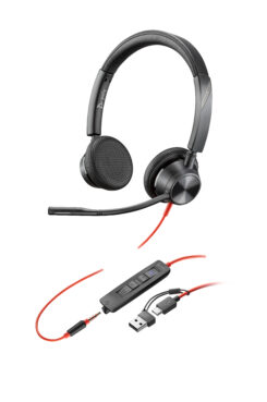 HP Poly Blackwire 3325 Stereo Microsoft Teams Certified USB-C Headset + 3,5 mm plug + USB-C/A adapter - Afbeelding 6