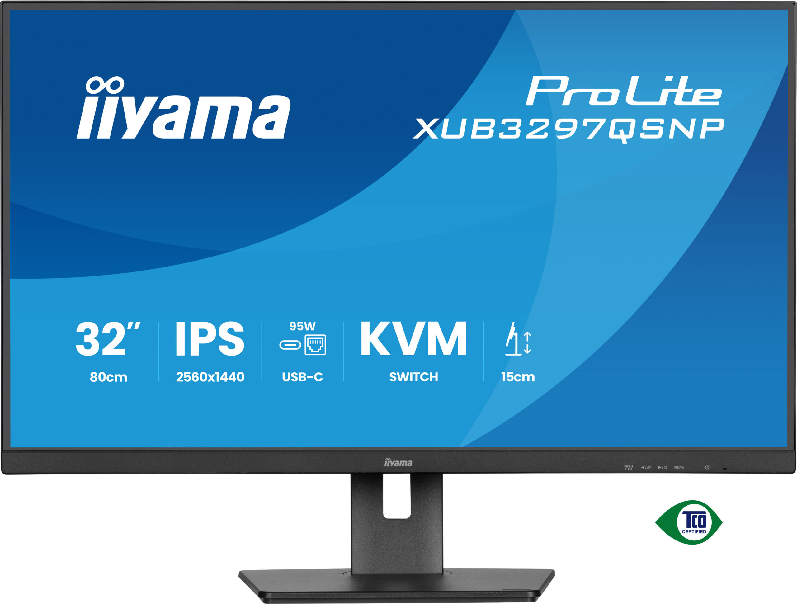 iiyama ProLite XUB3297QSNP-B1 computer monitor 81,3 cm (32") 2560 x 1440 Pixels Quad HD LED Zwart - Afbeelding 6