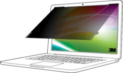 3M Bright Screen Privacy Filter voor 12.5in Laptop, 16:9, BP125W9B
