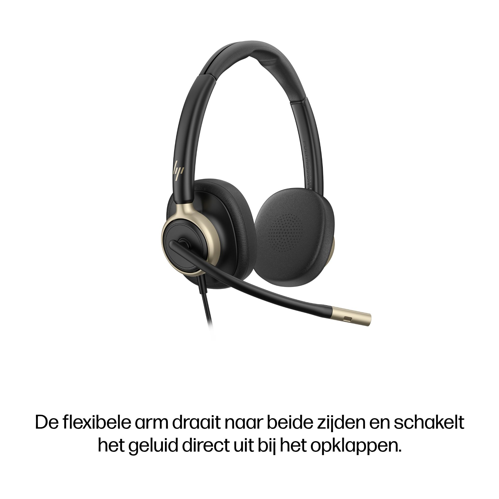 HP Poly Mission 825 Stereo USB Wired Headset - Afbeelding 5