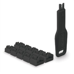 Lindy 47891 poortblokker Poortblokker + sleutel RJ-45 Zwart Acrylonitrielbutadieenstyreen (ABS) 10 stuk(s)
