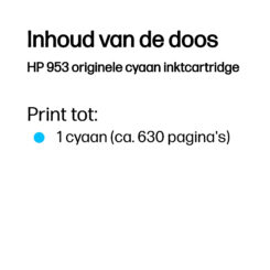 HP 953 originele cyaan inktcartridge - Afbeelding 4