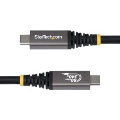 StarTech.com 1m USB4 Kabel, 80Gbps, USB-IF Gecertificeerde USB-C Kabel, 240W PD, 8K 120Hz/4K 240Hz, DP2.1, DP80, Thunderbolt 4 Compatibel, USB Type-C Kabel - Afbeelding 4