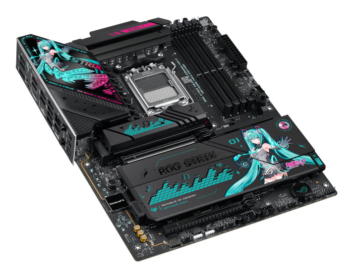 ASUS ROG STRIX X870E-H GAMING WIFI7 HATSUNE MIKU EDITION AMD X870E Socket AM5 ATX - Afbeelding 6