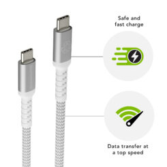 dbramante1928 CB25CCGR7120 USB-kabel USB 2.0 2,5 m USB C 0,48 Gbit/s Wit - Afbeelding 5