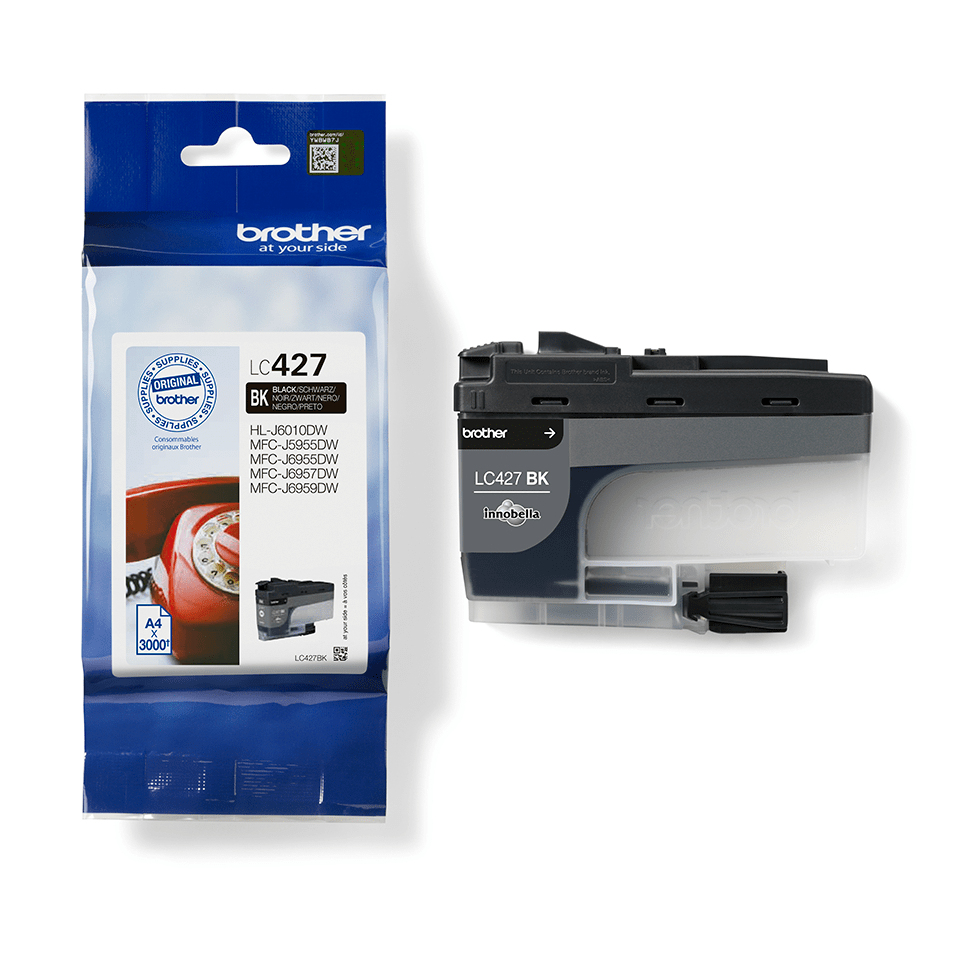 Brother LC-427BK inktcartridge 1 stuk(s) Origineel Normaal rendement Zwart - Afbeelding 3