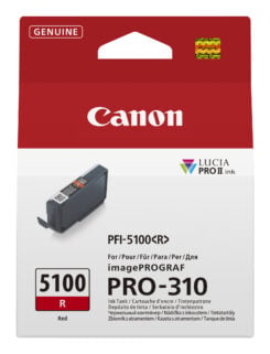 Canon PFI-5100 R inktcartridge 1 stuk(s) Origineel Rood - Afbeelding 2