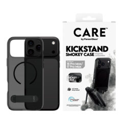 PanzerGlass CARE™ by ® Kickstand Case Smokey w. Black MagSafe iPhone 2026 Pro Max | 17 Pro Max mobiele telefoon behuizingen Hoes Transparant - Afbeelding 3