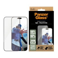 PanzerGlass ® Screen Protector iPhone 16 Pro Max | Ultra-Wide Fit Doorzichtige schermbeschermer Apple 1 stuk(s) - Afbeelding 3