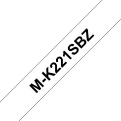 Brother M-K221SBZ labelprinter-tape Zwart op wit