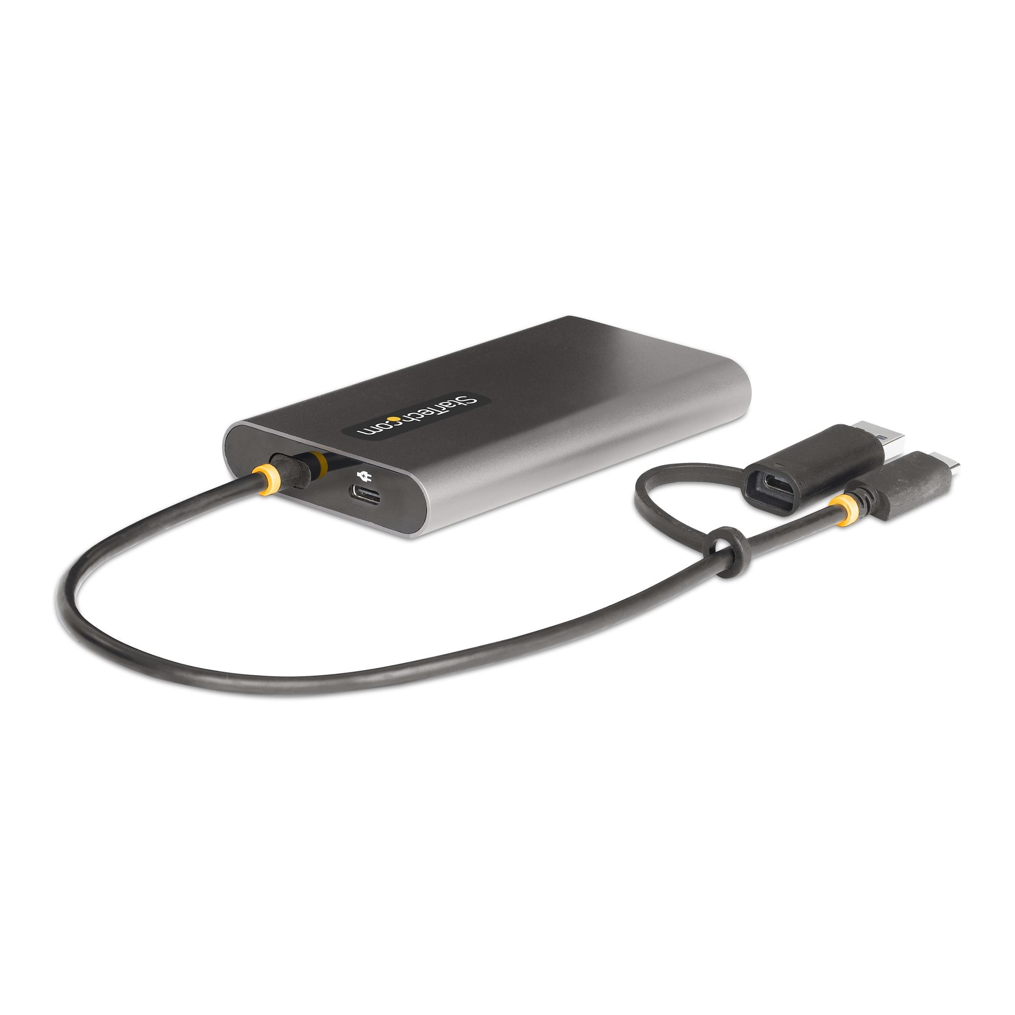 StarTech.com USB-C naar Dual-HDMI Adapter, USB-C of A naar 2x HDMI, 4K 60Hz, 100W Power Delivery Pass-Through, 30cm Ingebouwde Kabel, USB naar HDMI Multi-Monitor Converter voor Laptop - Afbeelding 3