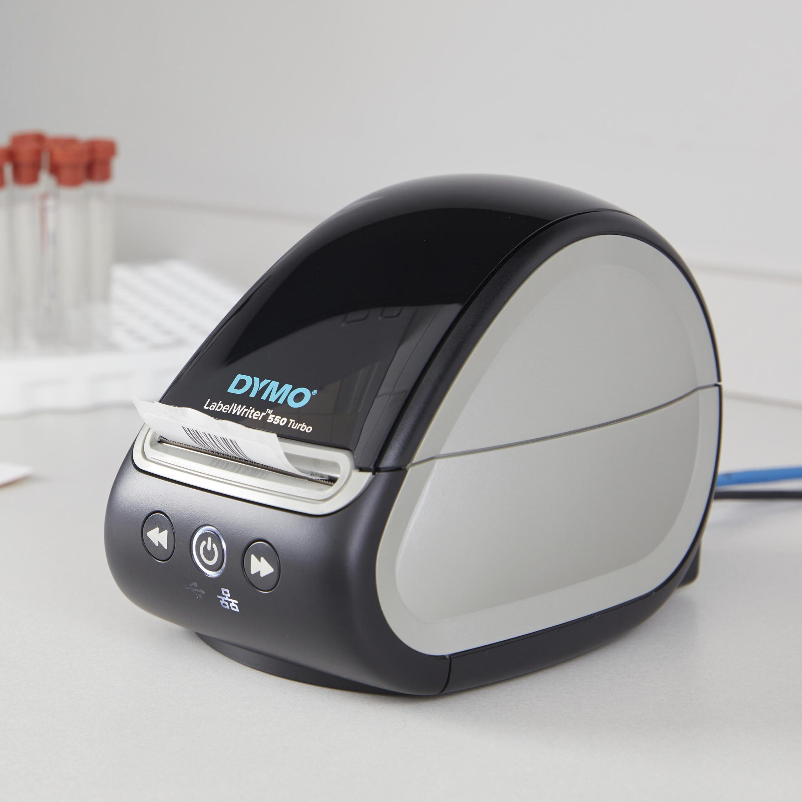 DYMO LabelWriter 550 Turbo Labelprinter | Labelmaker met direct thermisch afdrukken op hoge snelheid | Automatische labelherkenning | Drukt verzendlabels en meer af met USB/LAN-connectiviteit - Afbeelding 4