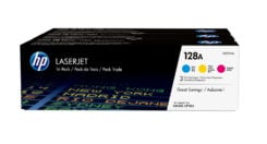 HP 128A originele cyaan/magenta/gele LaserJet tonercartridge, 3-pack - Afbeelding 3