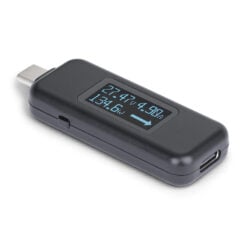 StarTech.com USB-C Power Tester, Digitale Multimeter, Bidirectionele Stroom- en Spanningsmeter, Tot 240W PD EPR, Compacte USB-C Kabel en Poort Stroomtester