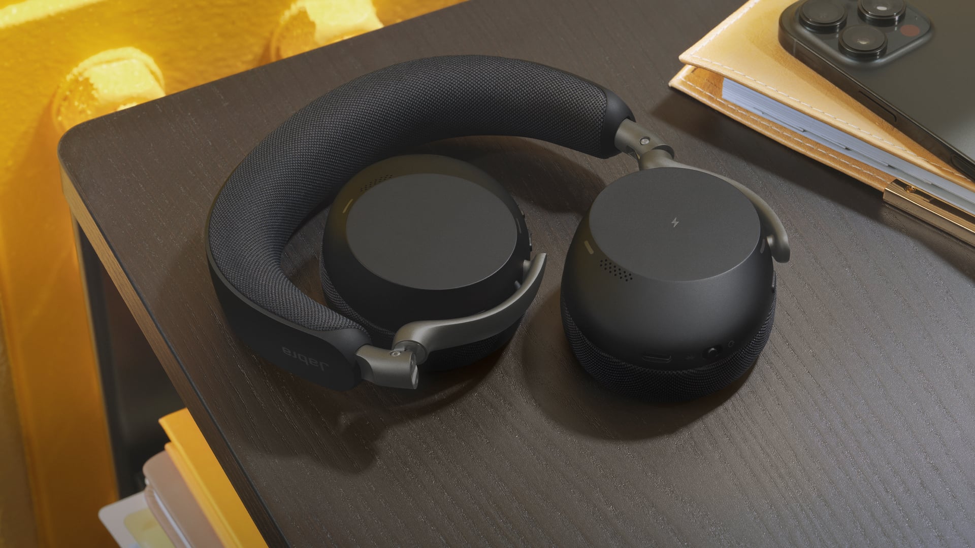 Jabra Evolve3 75 Headset Bedraad en draadloos Hoofdband USB Type-C Bluetooth Zwart - Afbeelding 3