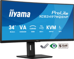 iiyama ProLite XCB3497WQSNP-B1 computer monitor 86,4 cm (34") 3440 x 1440 Pixels UltraWide Quad HD LED Zwart - Afbeelding 2