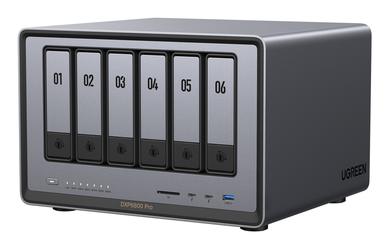 Ugreen DXP6800 Pro NAS Desktop Intel® Core™ i5 8 GB DDR5 Grijs, Zwart - Afbeelding 2