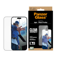 PanzerGlass ® Screen Protector iPhone 17 Pro Max | Ultra-Wide Fit w. EasyAligner Doorzichtige schermbeschermer Apple 1 stuk(s) - Afbeelding 3