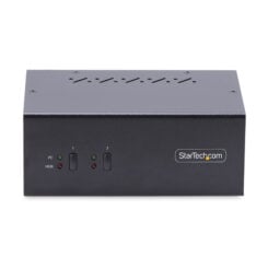 StarTech.com 2-Port Dual-Monitor DisplayPort KVM Switch, 4K 60Hz, 2x USB 5Gbps Hub Ports, 2x USB 2.0 HID Ports, Hotkey en Drukknop Schakelaar, TAA Compliant, ESD Level 3 Bescherming - Afbeelding 4